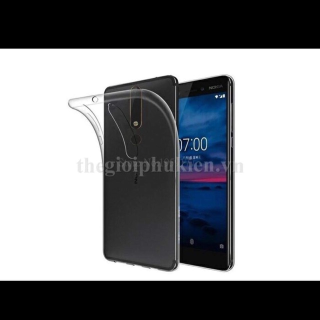 Ốp lưng dẻo silicon trong suốt loại 1 cho nokia 6.1 2018