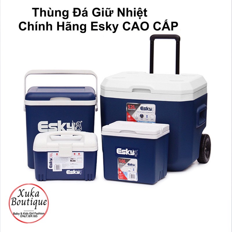Thùng Đá Giữ Nhiệt 10L/26L/27L, Hộp Đựng Đá Bảo Quản Thực Phẩm Đi Cắm