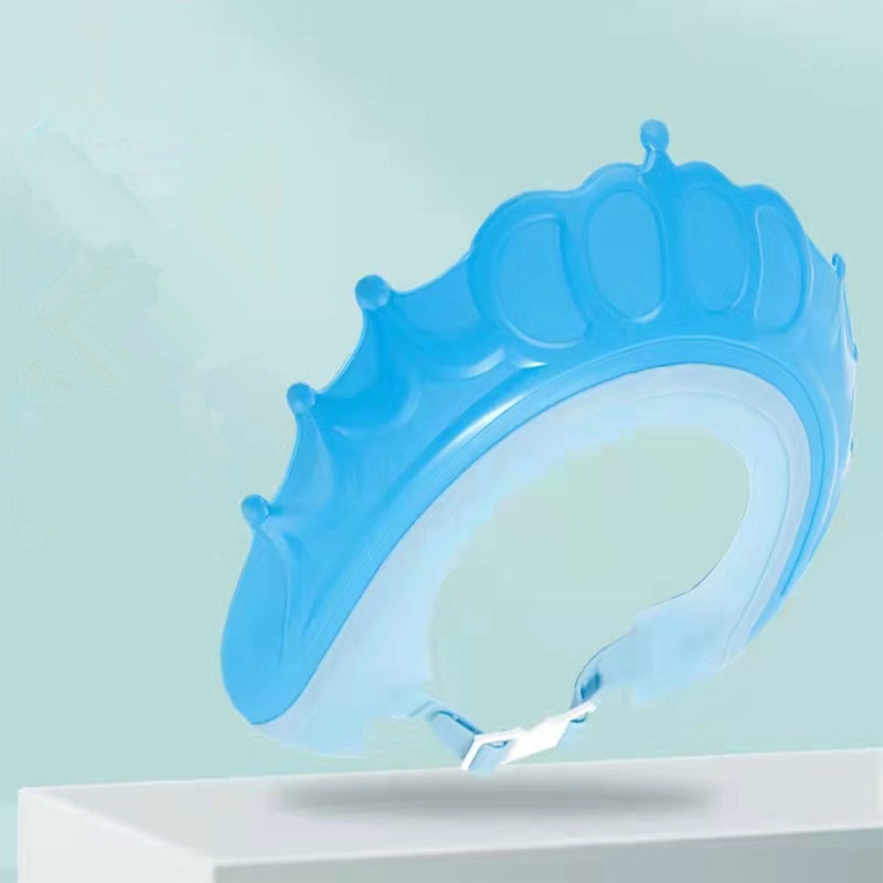 Mũ Chắn Nước Gội Đầu Bảo Vệ Tai Hình Vương Miện Tùy Chỉnh Tiện Dụng Cho Bé