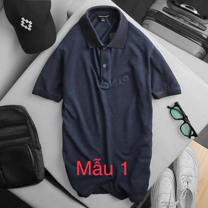 Áo Thun nam - Chất liệu vải cá sấu cotton 100% xịn wash enzim