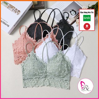 Áo Bra Ren 2 Dây Gợi Cảm Nhẹ Nhàng Thoáng Khí Thoải Mái Có Mút Nâng Ngực QL24 [Nhập mã RE2403MHX hoàn 2% xu]