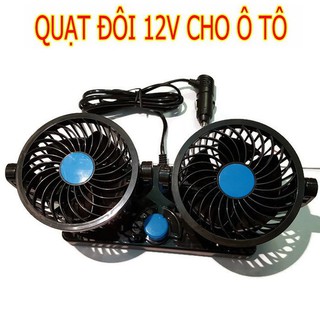 Quạt đôi 12V cho xe ô tô