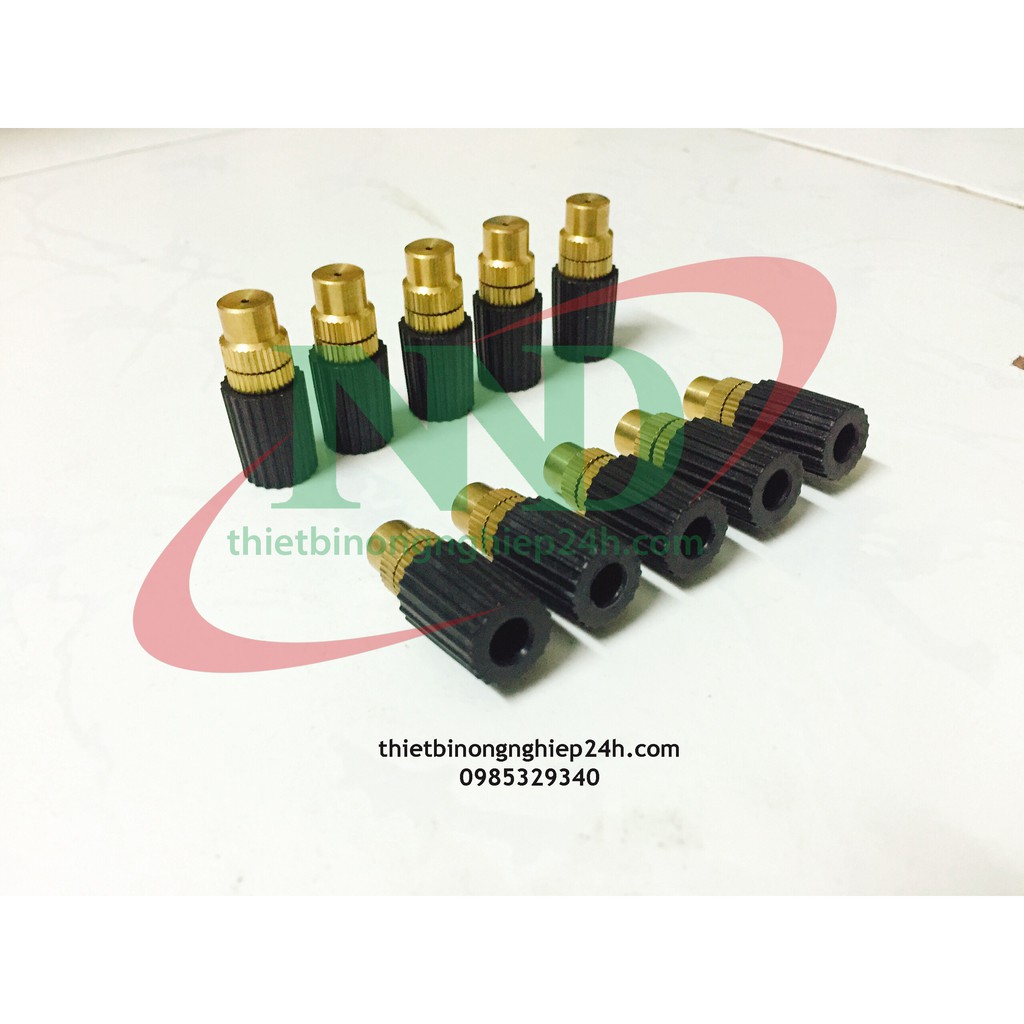 Đầu béc đơn đồng phun sương tưới lan bằng đồng thau - PHỤ KIỆN TƯỚI GIÁ SỈ