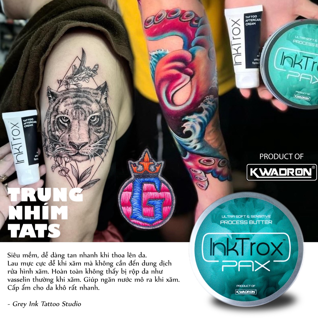 Bơ dưỡng hình xăm InkTrox Bọt Biển - Pax Ultra Soft & Sensitive Process Butter