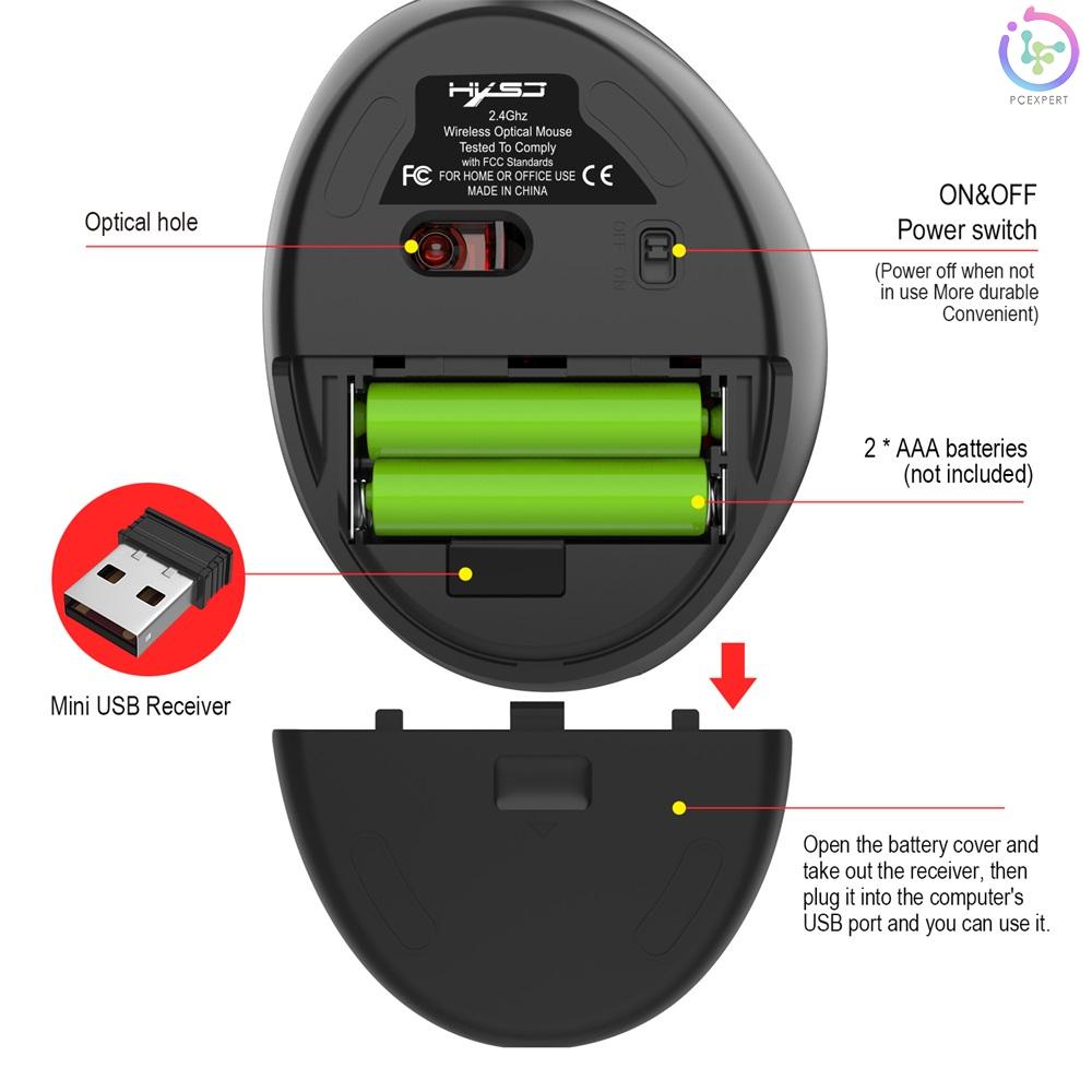 Chuột không dây Hxsj T33 2.4ghz 7 Nút 2400dpi