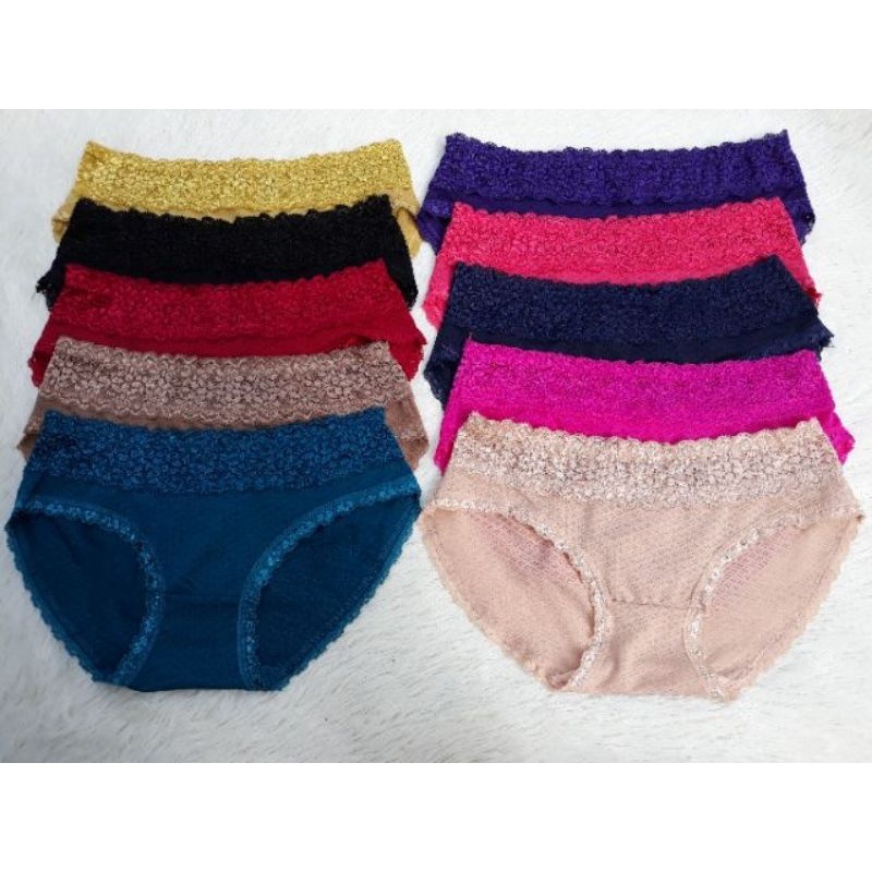 Quần lót su Vic thông hơi cạp ren 8622