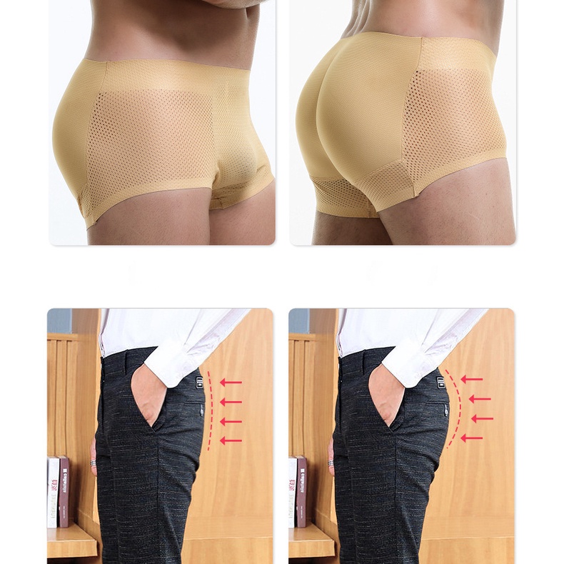 Quần Lót Độn Mông Giả Bằng Xốp Dày Thoải Mái Thoáng Khí 296 Cho Nam