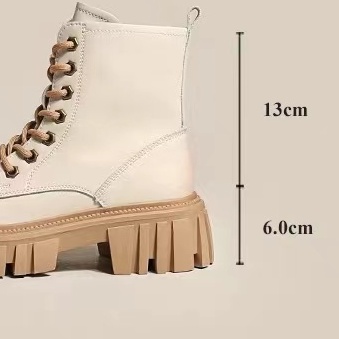 Giày Bốt martin Nữ Cổ Cao Đế Dày Thời Trang Mới 2021