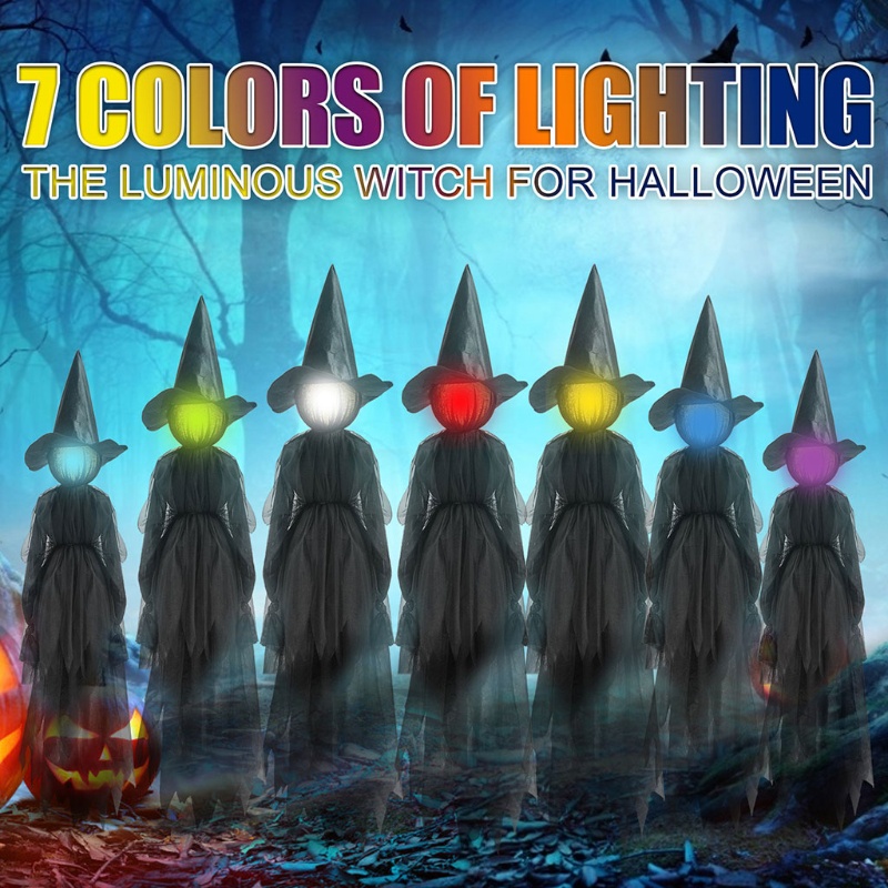 Aoto Đèn Trang Trí Halloween Hình Bàn Tay Phù Thủy Đáng Sợ