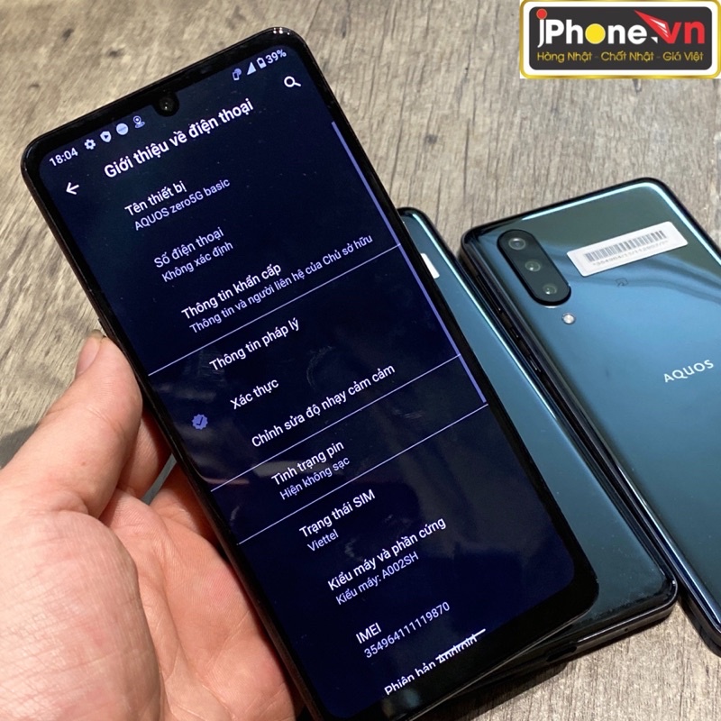 Điện thoại Sharp Aquos Zero 5G basic S765/6/64GB 4000mah 240hz | BigBuy360 - bigbuy360.vn