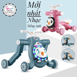 Xe tập đi đa năng WDH Baby Park 3in1 tích hợp xe Chòi Chân, xe Trượt Scooter có phát nhạc – Moki Mart