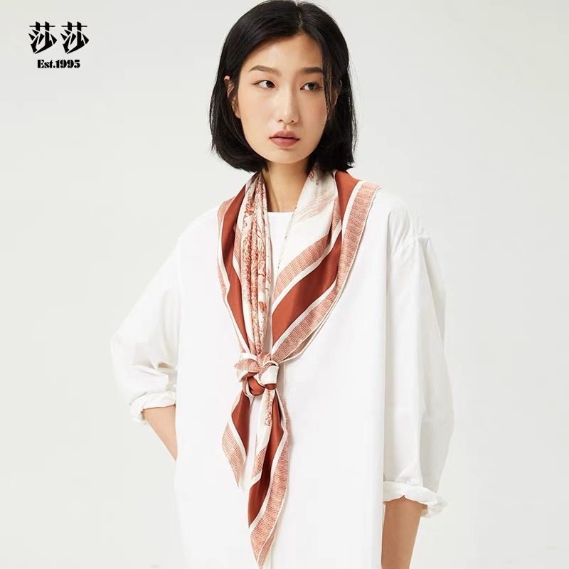 Khăn choàng cổ đa năng che nắng thanh lịch cao cấp size 108x108cm