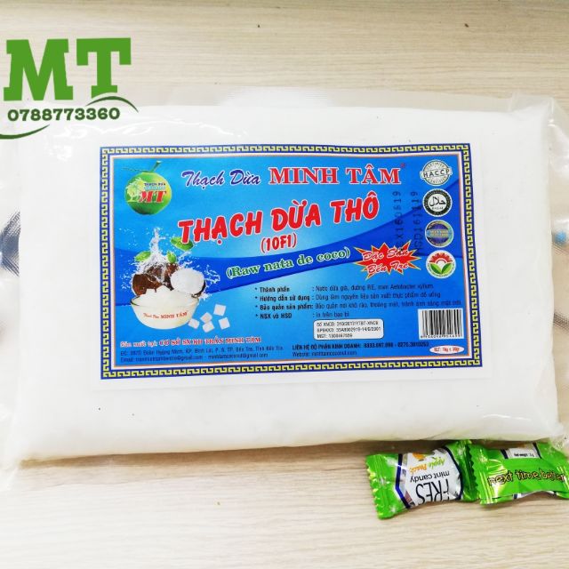 Thạch dừa khô  Bến Tre 5kg Có tặng hương dừa Date: 12/2021