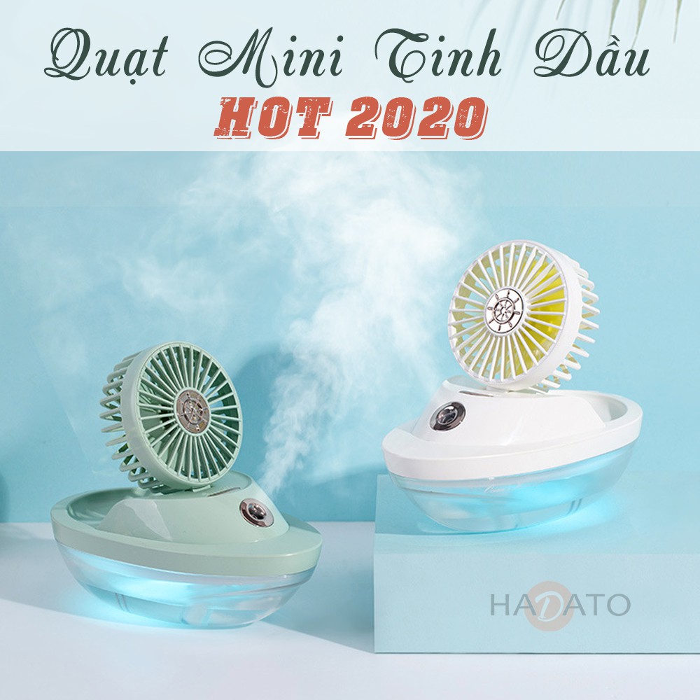 [XẢ HÀNG] Quạt MINI phun sương tạo ẩm HÌNH THUYỀN CÁNH BUỒM sạc USB HOT TREND 2022