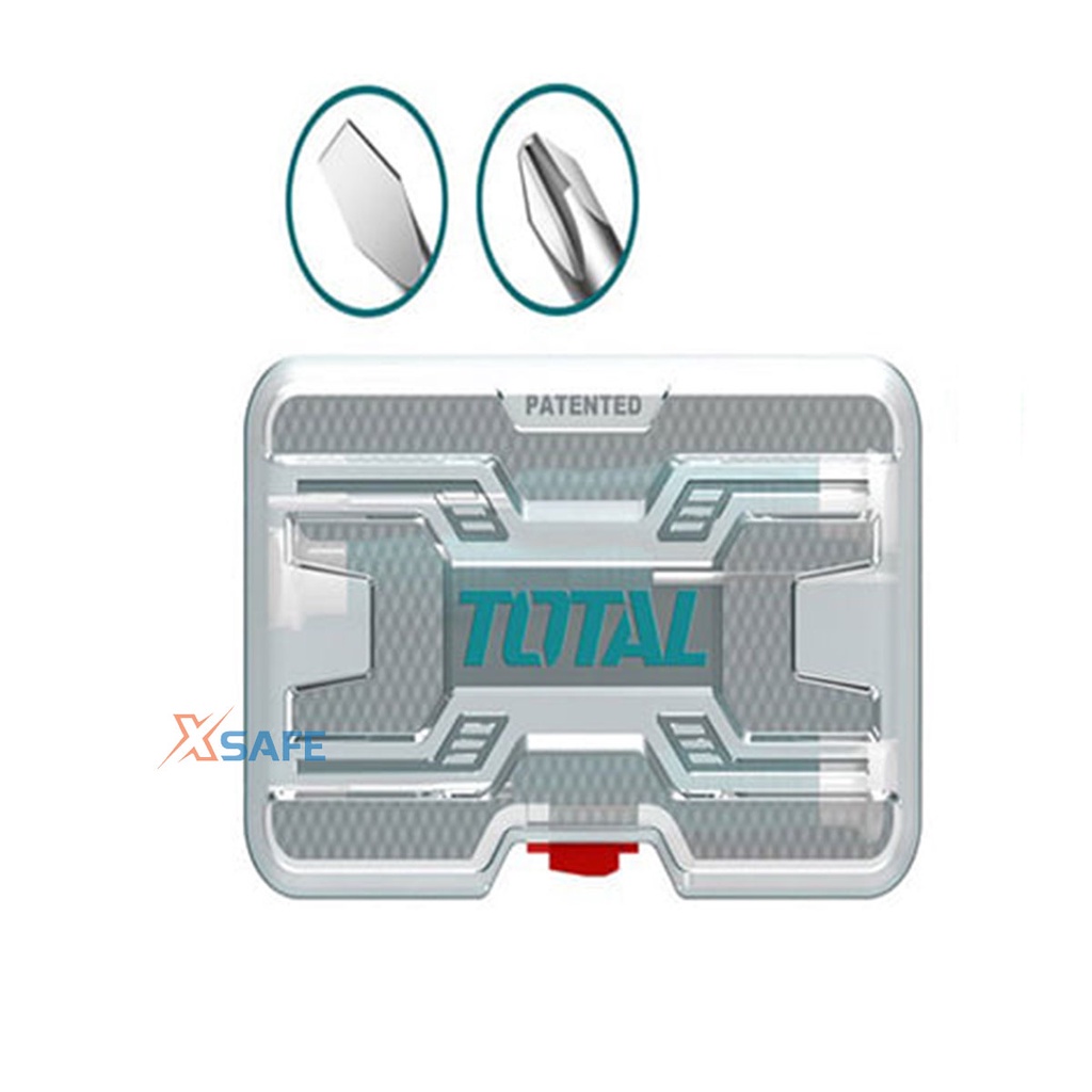 Bộ 6 tua vít đồng hồ TOTAL THT250PS0601 sửa chữa linh kiện điện tử chất liệu hợp kim cứng