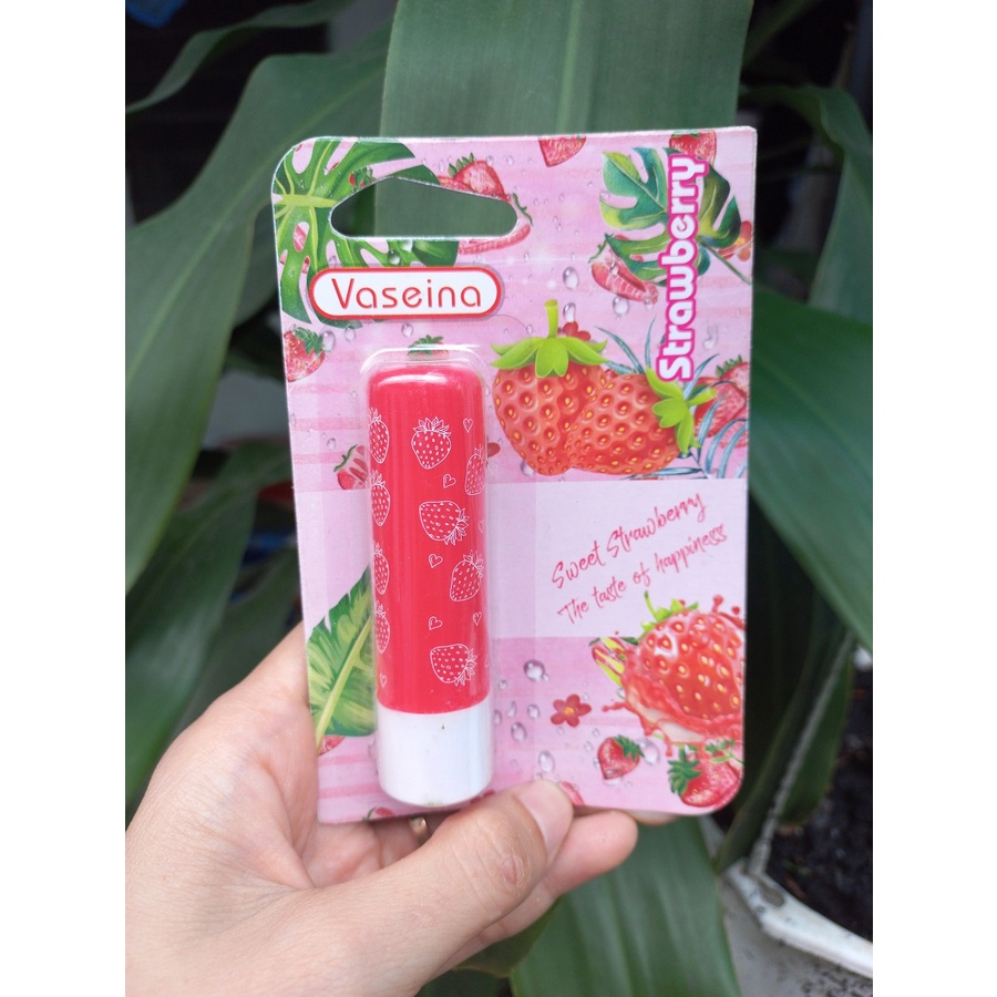Son Dưỡng Vaseina Dạng Thỏi Vị Dâu Mềm Mịn Môi