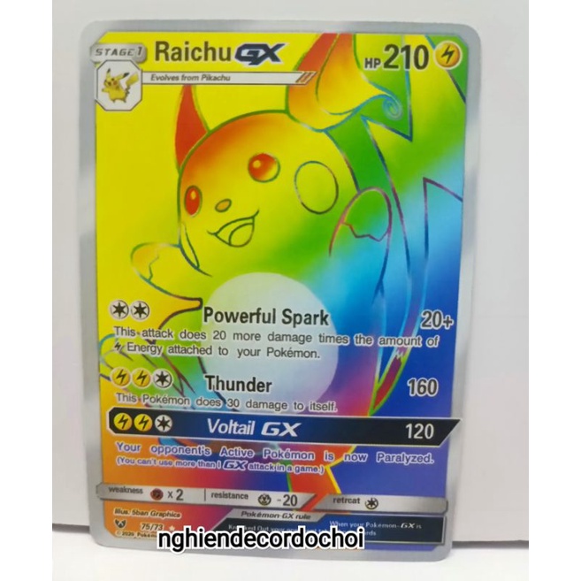 Thẻ bài POKEMON GX siêu đẹp, được tự chọn. Tặng 1 bọc kiếng mỗi tấm.