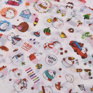 Sticker dễ thương phong cách Hàn quốc