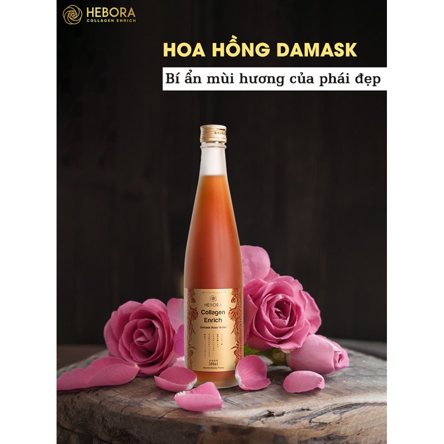 Nước Uống Đẹp Da Hebora Collagen Enrich Thơm Tự Thân Detox Giữ Dáng - Kèm Quà