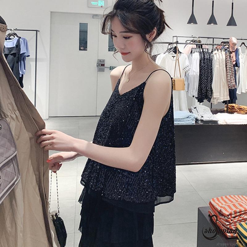 Áo nữ không tay cổ chữ V thời trang quyến rũ | BigBuy360 - bigbuy360.vn