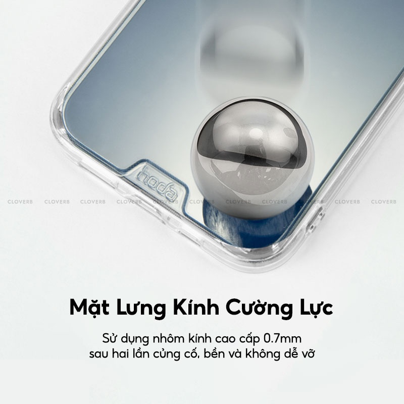 Ốp Lưng Trong Suốt Hoda Crystal Pro Viền Tpu Mền Chống Sốc Lưng Kính Cường Lực Chống Trầy Không Ố Vàng Cho 13 Pro Max
