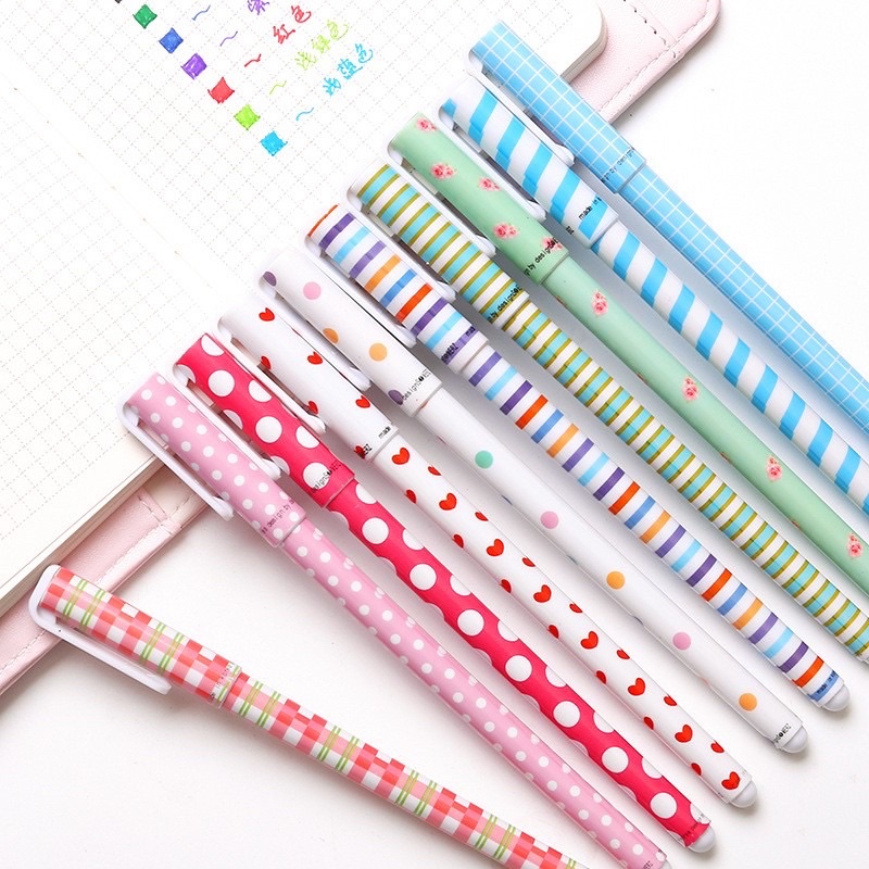 Set 10 bút gel 10 màu khác nhau tiện dụng dành cho học sinh, sinh viên và nhân viên văn phòng