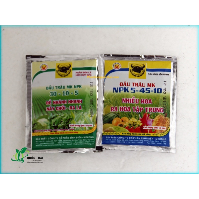 2 Gói Phân Bón Lá ĐẦU TRÂU MK RA RỄ MẠNH – NỞ BỤI NHANH - KÍCH THÍCH TẠO NỤ - TẠO NHIỀU HOA