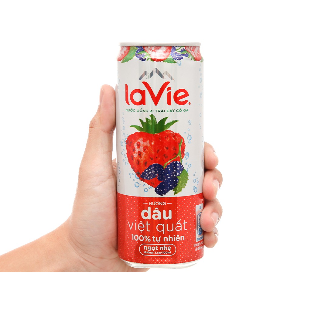 Nước uống vị trái cây có ga LaVie Sparkling (1 lon 330ml)