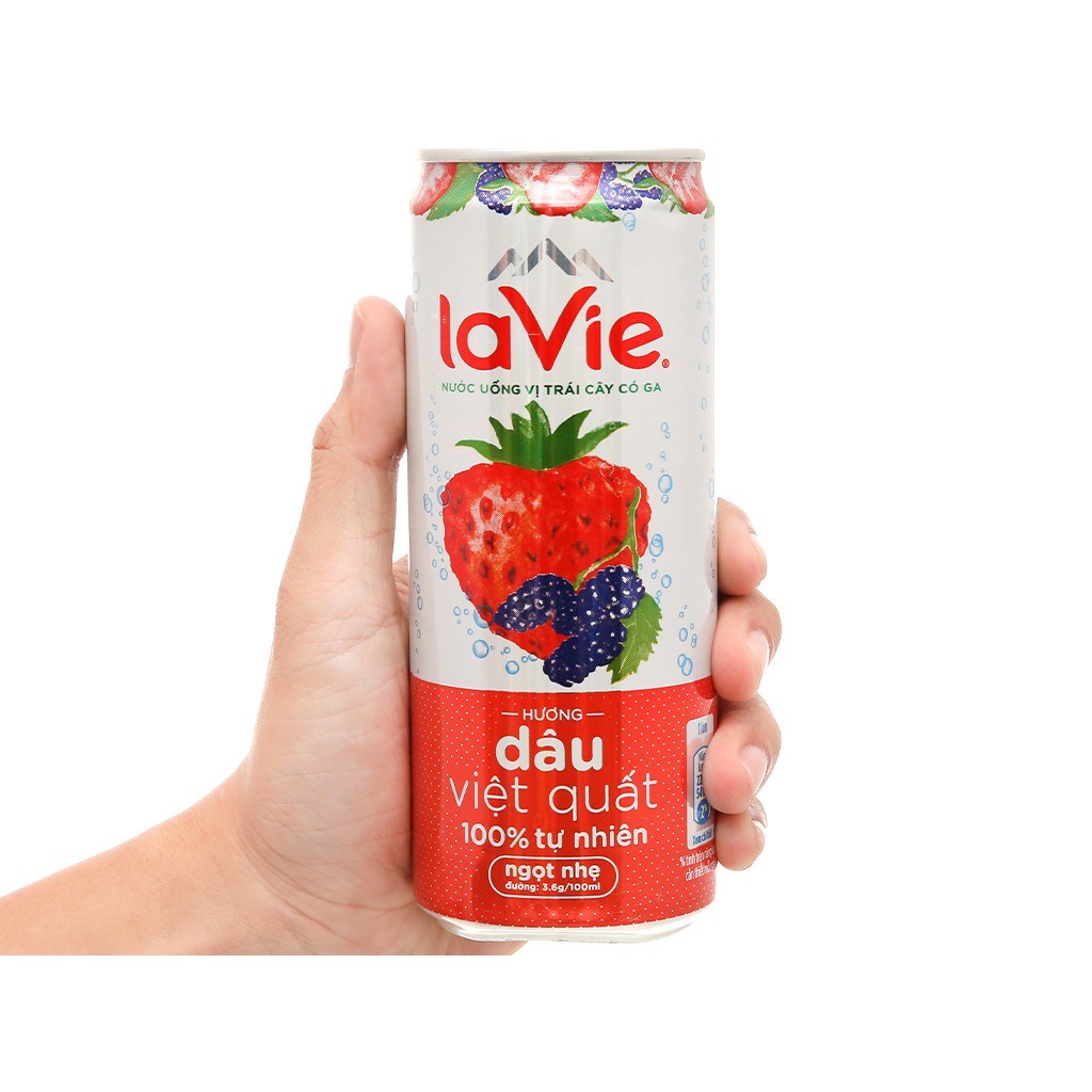 (đủ vị) Nước uống vị trái cây có ga La Vie Sparkling 330ml