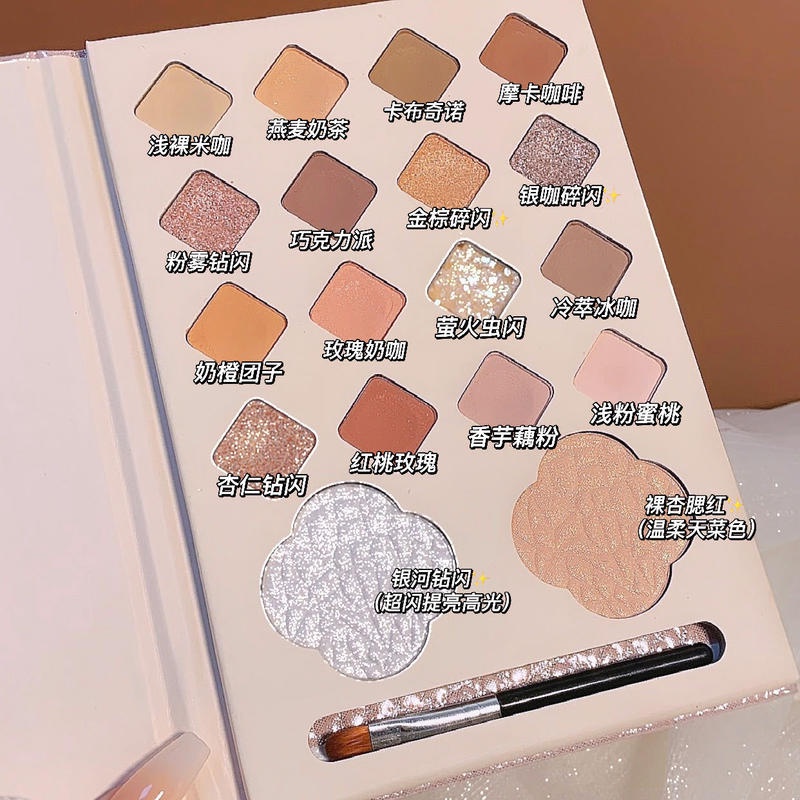 Bảng Phấn Mắt RUHUATUO 8 Màu Sắc Tố Ngọc Trai Lâu Trôi Dễ Sử Dụng