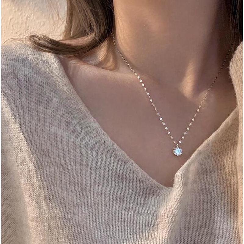 Vòng cổ Mặt Trái Tim Đính Đá Zircon Thời Trang Cho Nữ