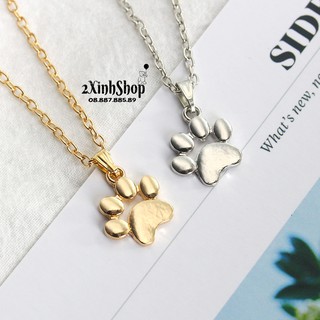 Dây chuyền mặt chân gấu cute - DC002