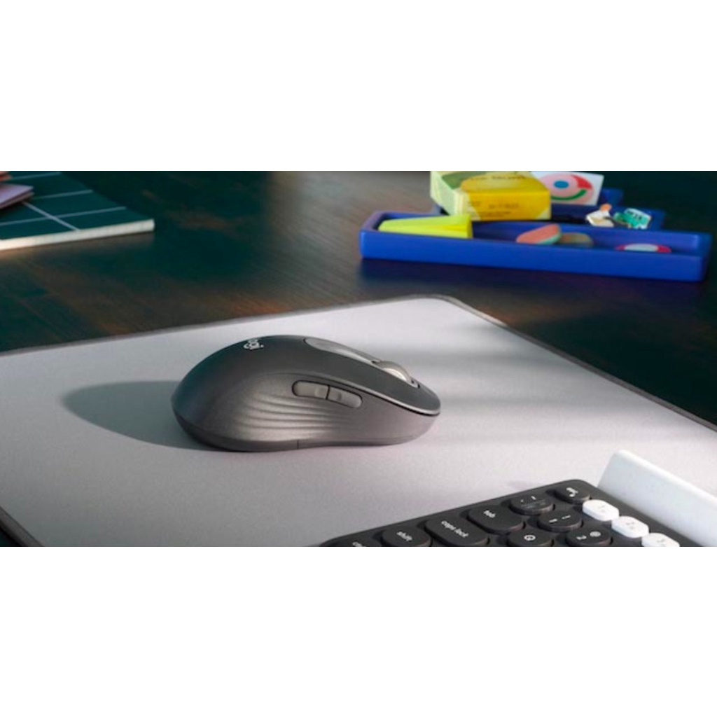 CHUỘT VI TÍNH  LOGITECH M650/ M650L ĐEN WIRELESS/BLUETOOTH 	- Giảm ồn, nút có thể tùy chỉnh