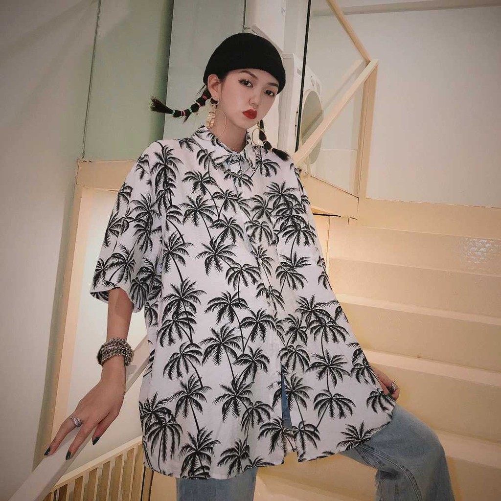 SƠ MI HOA LÁ ĐI BIỂN NHÓM LỚP, SƠ MI HOẠ TIẾT HAWAIL | BigBuy360 - bigbuy360.vn