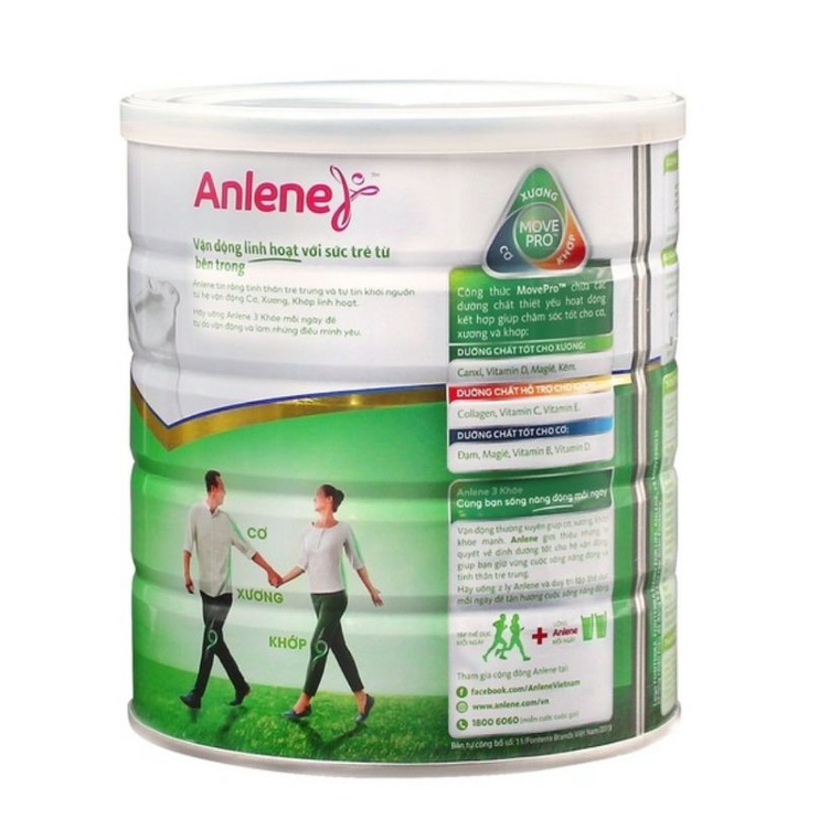 Sữa bột Anlene Gold Movepro Vani 800g