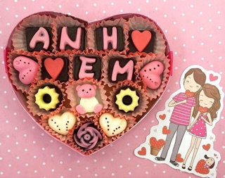 Socola Valentine 12-15 viên cực ngon