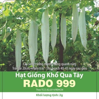 Hạt giống khổ qua tây 999