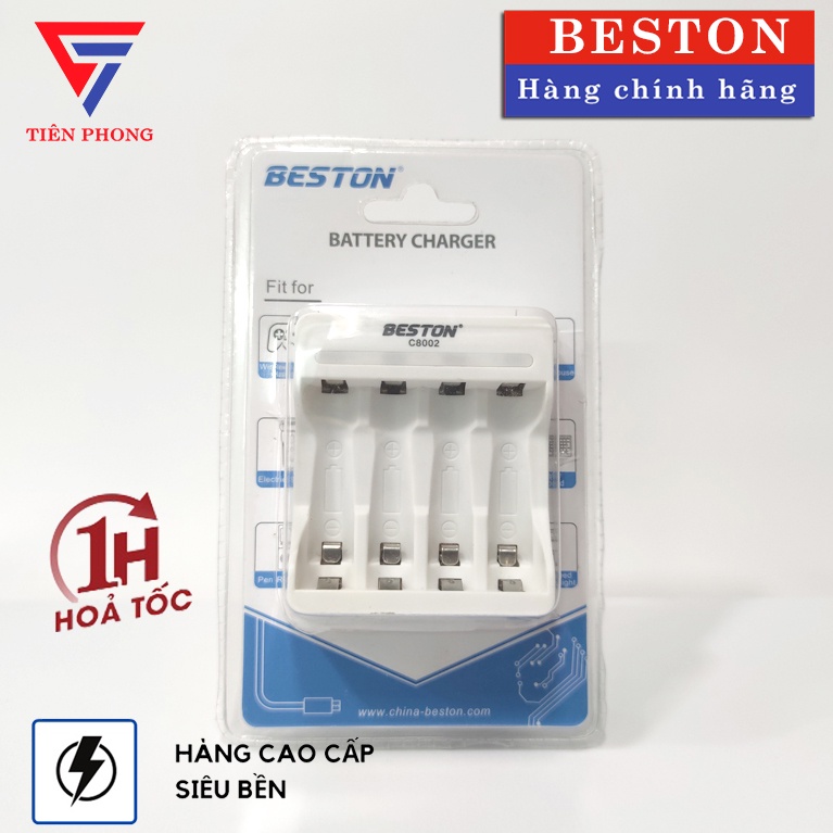 Máy Sạc Pin Beston C8002 1.2V AAA/ AA chuẩn chính hãng