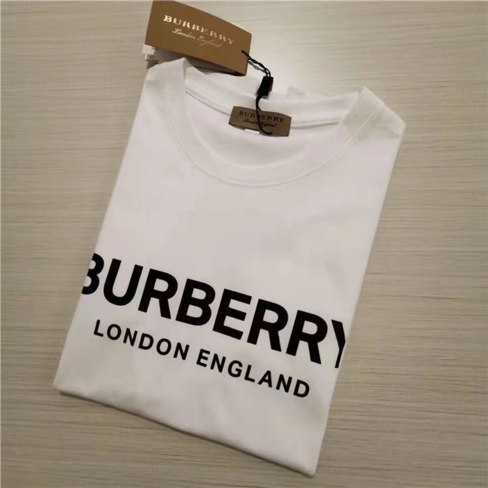 Bbr Hàng Có Sẵn Áo Thun Cotton Nguyên Chất Dáng Rộng In logo Chữ Cái Đơn Giản Dễ Phối Đồ Có Nhãn +