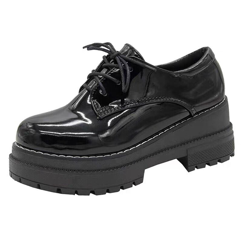 Bốt đốc nữ da bóng độn đế 5cm tăng chiều cao | BigBuy360 - bigbuy360.vn