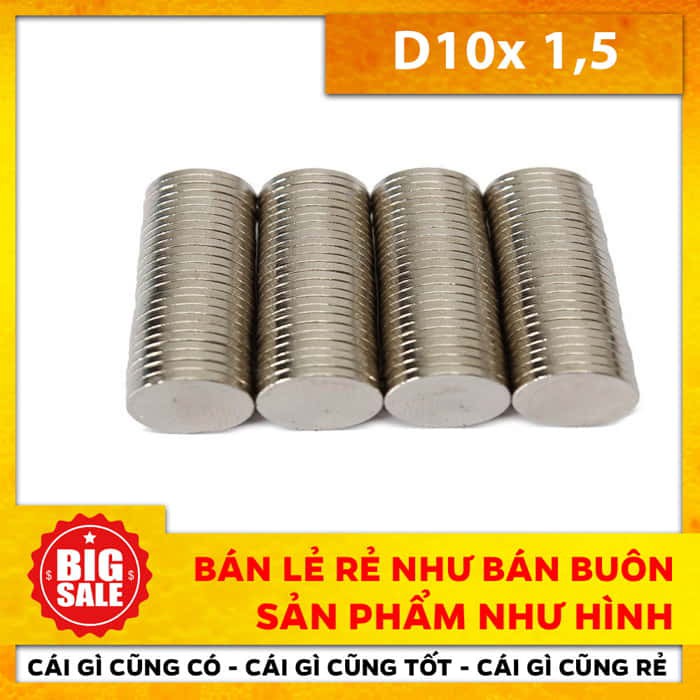 Đồ chơi đạo cụ ảo thuật thần kỳ hấp dẫn: Nam châm d 10x 1,5