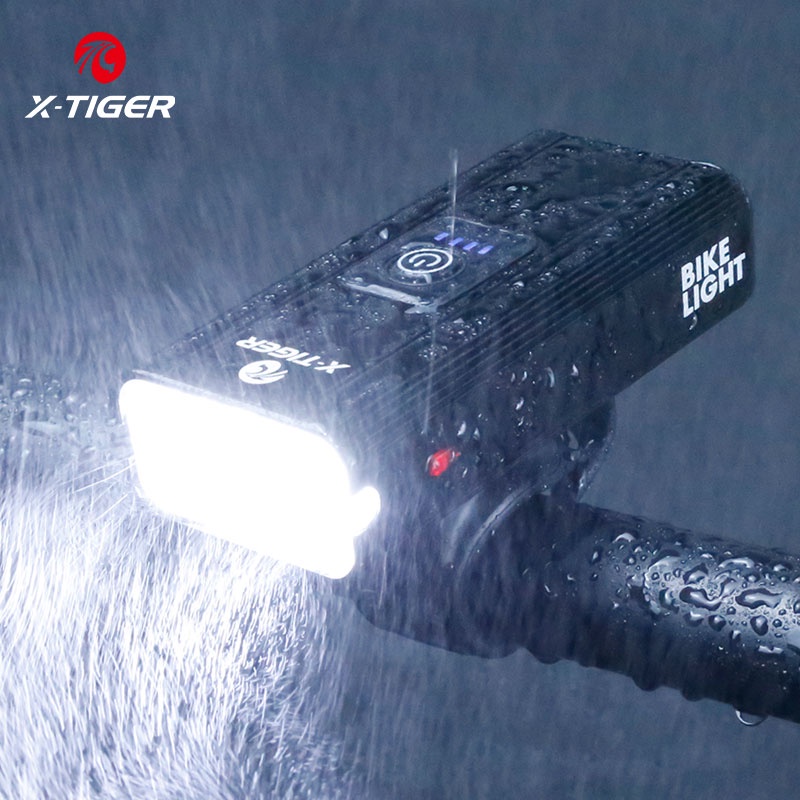 Đèn Pha Xe Đạp X-TIGER Bóng LED Sạc USB Tiện Dụng