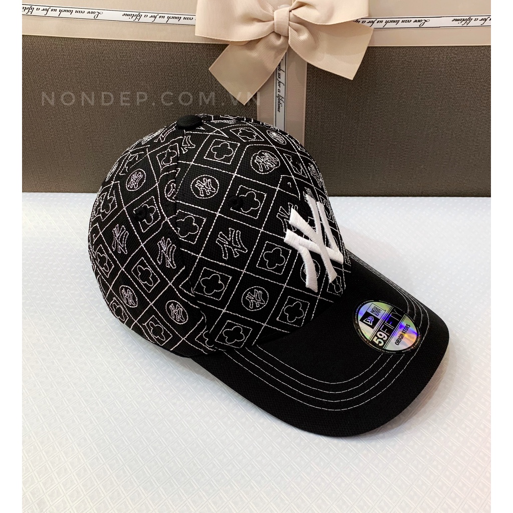 nón kết NY/ mũ lưỡi trai MLB họa tiết