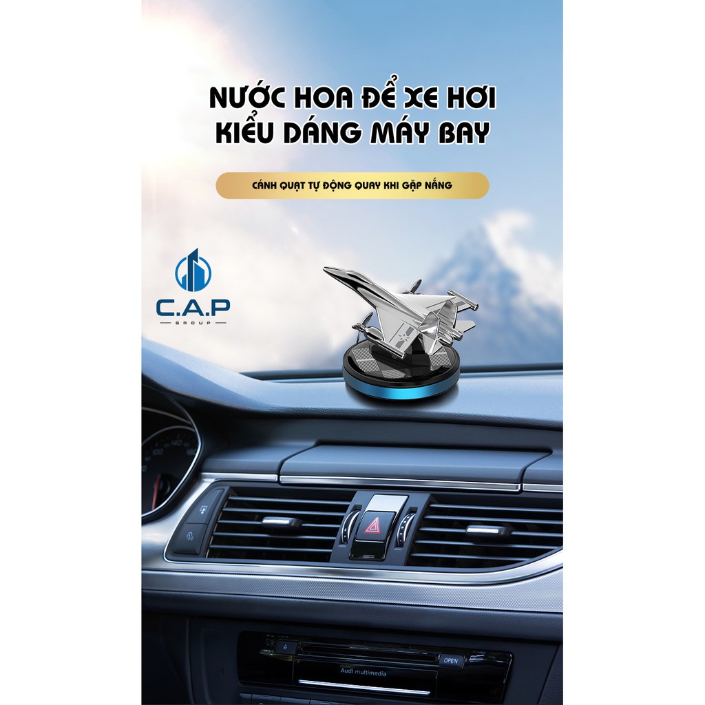 Nước hoa ô tô cao cấp dầu thơm để xe hơi mô hình Máy bay kim loại - 1VII5/28V