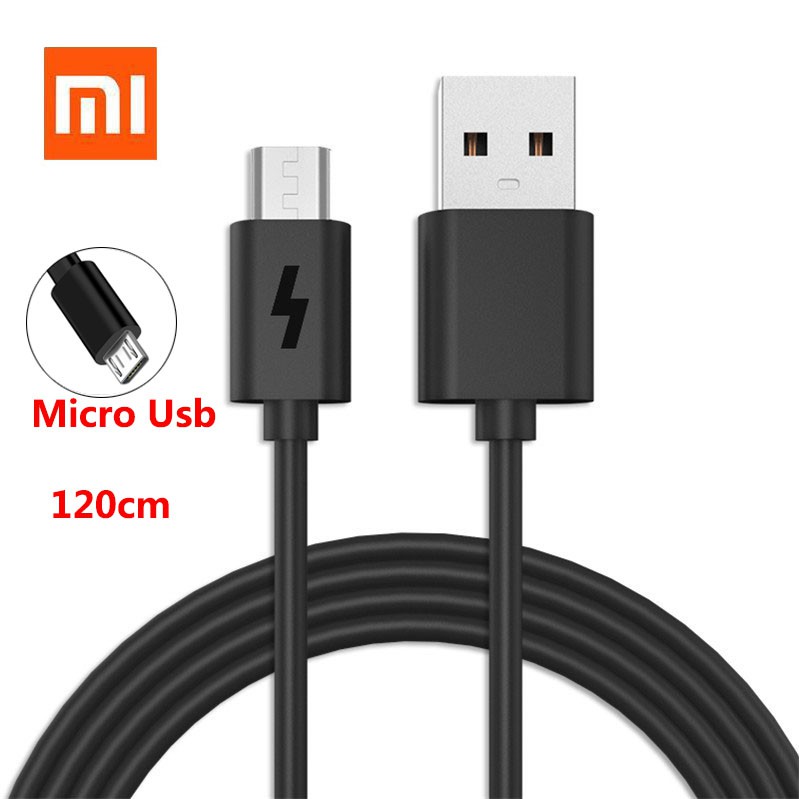 Dây Cáp Sạc Micro Usb 100% Chính Hãng Xiaomi 2a Redmi 1 2 3 4 Mi Note Pro