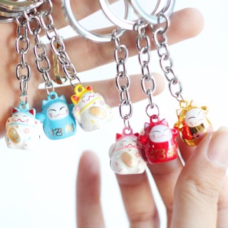 Móc Mèo Thần tài chuông sắt Cỡ nhỏ