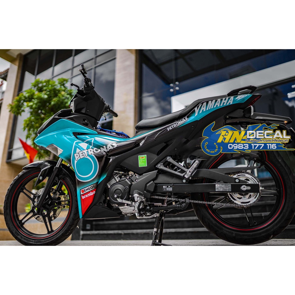 Tem Trùm Exciter 155 Xanh Đen Petronas