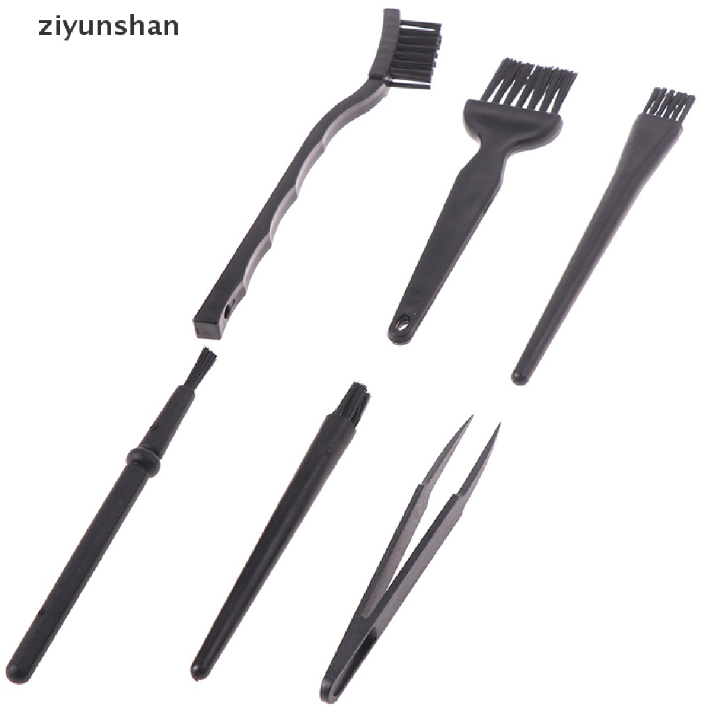 1 Bộ 6 Bàn Chải Làm Sạch Chống Tĩnh Điện Cho Điện Thoại, Máy Tính Bảng