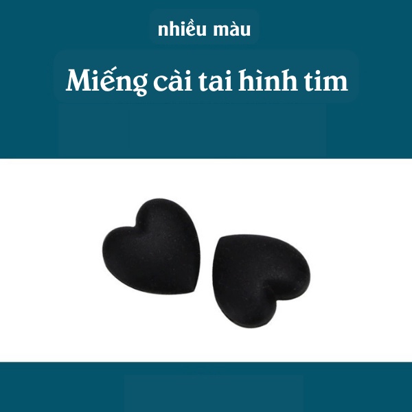 Cài tai silicone hình Tim chống rơi chống thất lạc mắt kính
