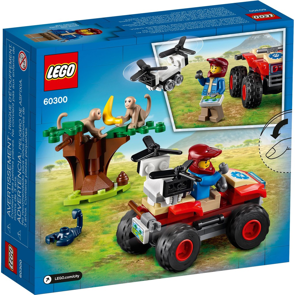 LEGO 60300 City - Xe cứu hộ động vật hoang dã